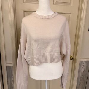 LA Hearts by PacSun cropped ivory sweater